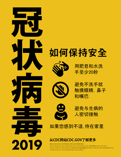 Coronavirus Prevention Chinese Poster