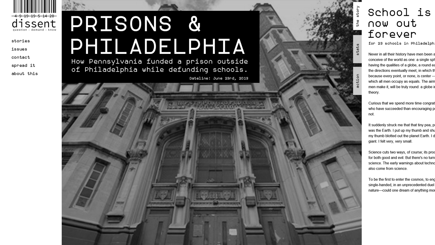 Dissent - Philadelphia Prisons Story