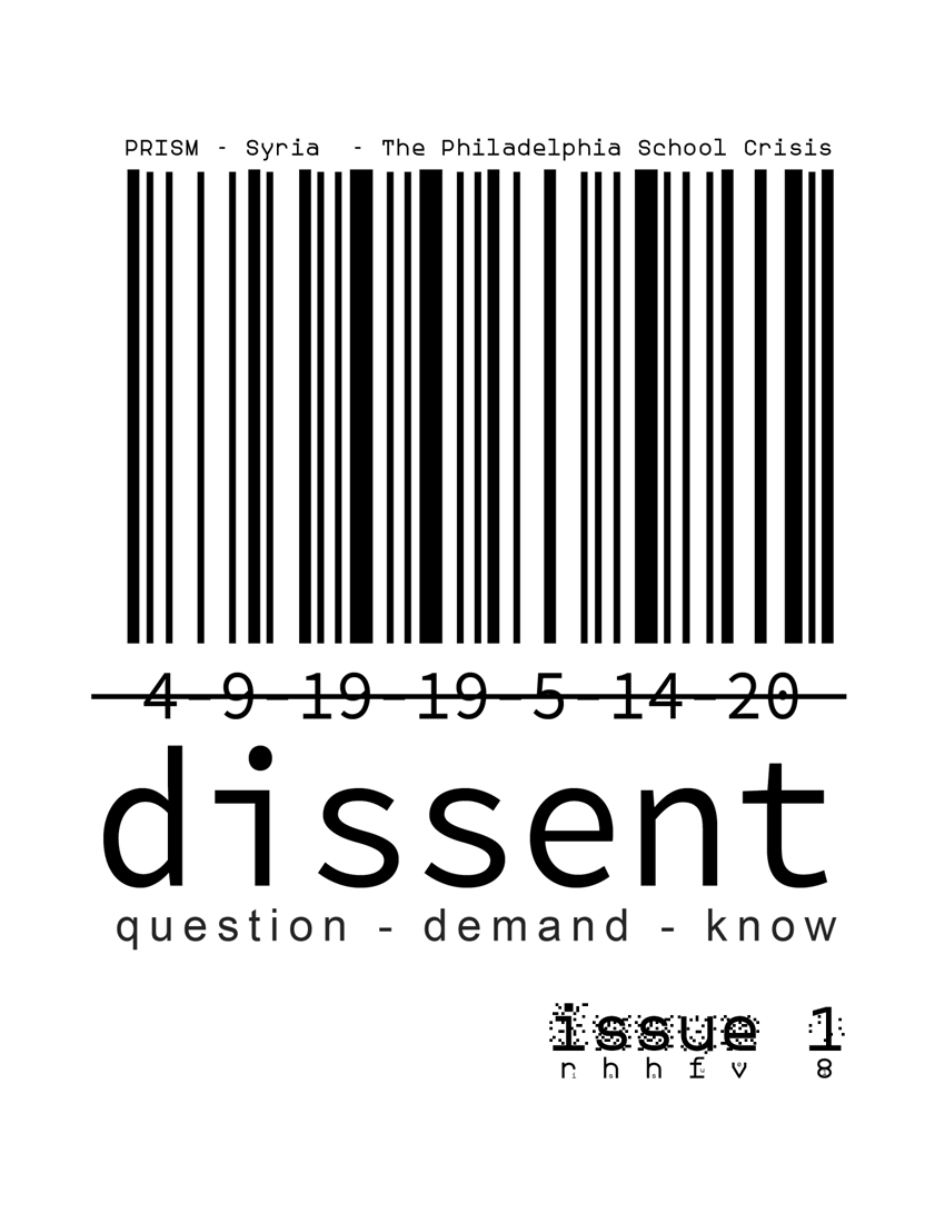 Dissent - Zine Cover