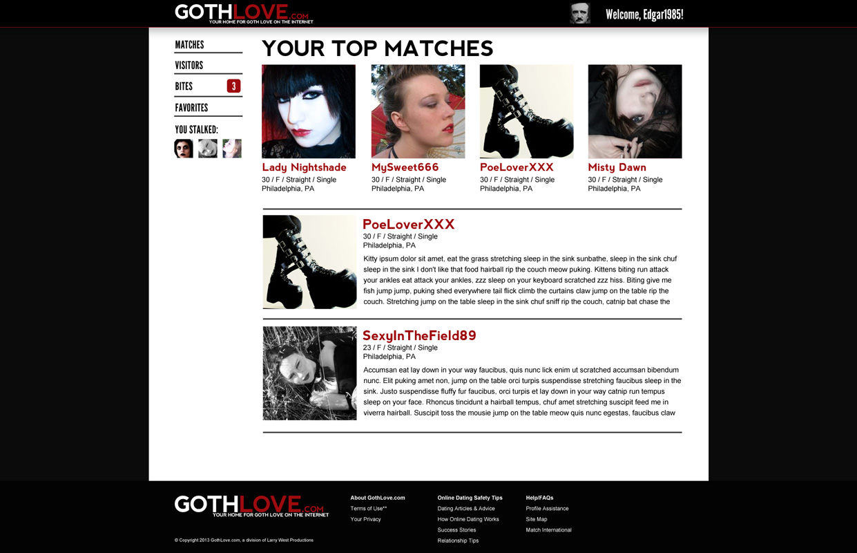 GothLove Site V2