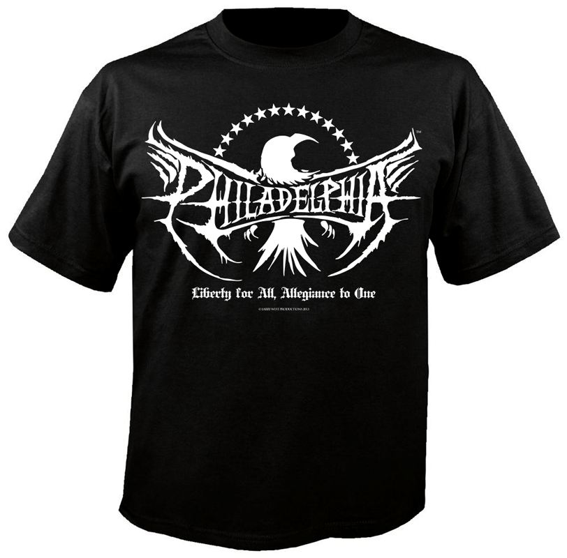Philadelphia - Black Metal Shirt