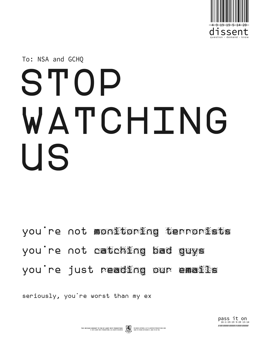 Stop Watching Us!