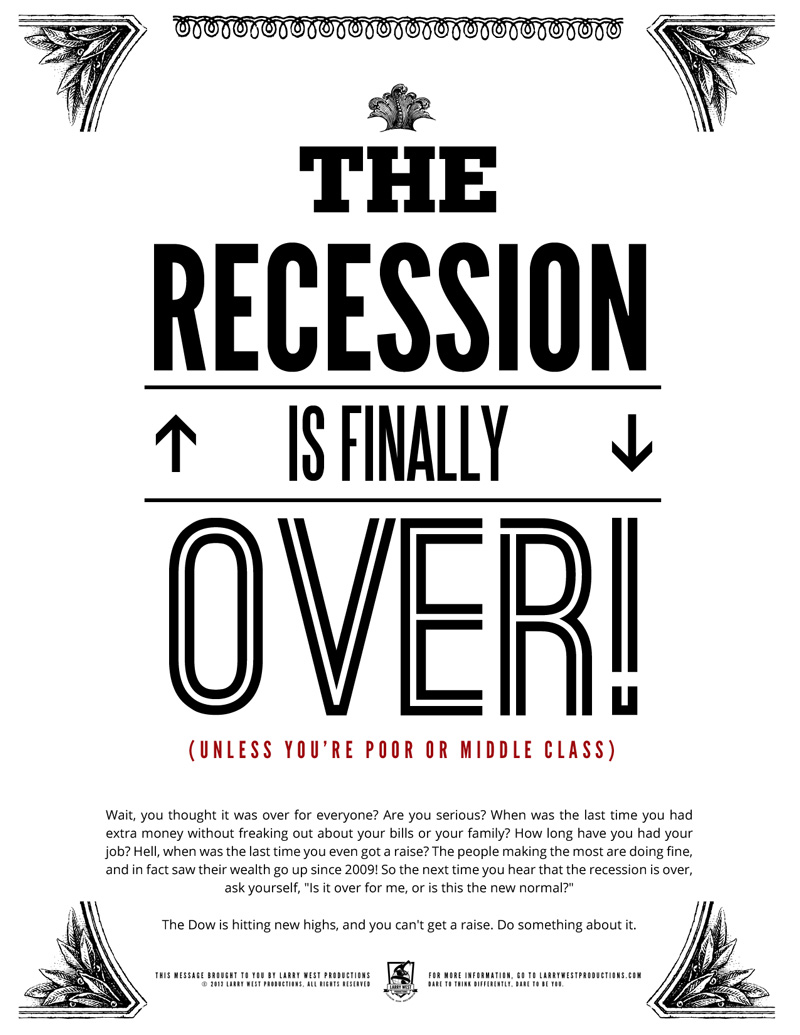 The Recession is Over!