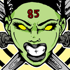 Bride of Frankenstein - Hot Rod Logo