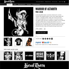 Locust Queen - Additional Web Design
