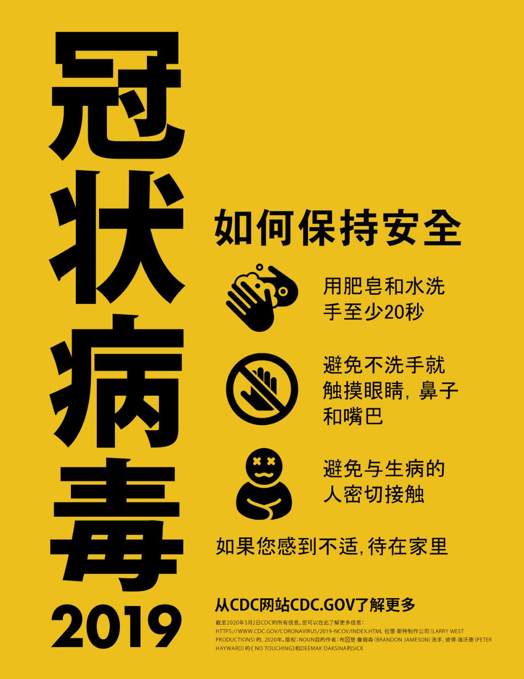 COVID-19 Prevention Poster - Chinese Version