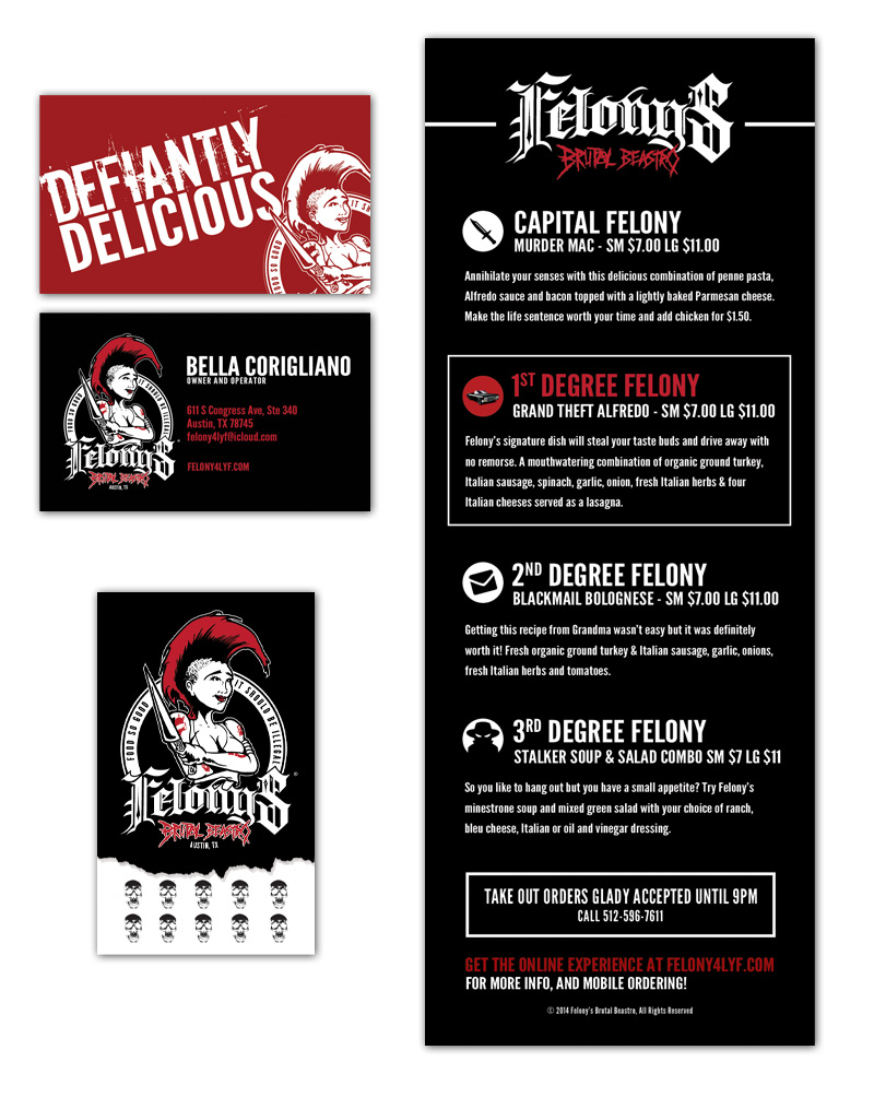 Felony's Brutal Beastro - Branding Package