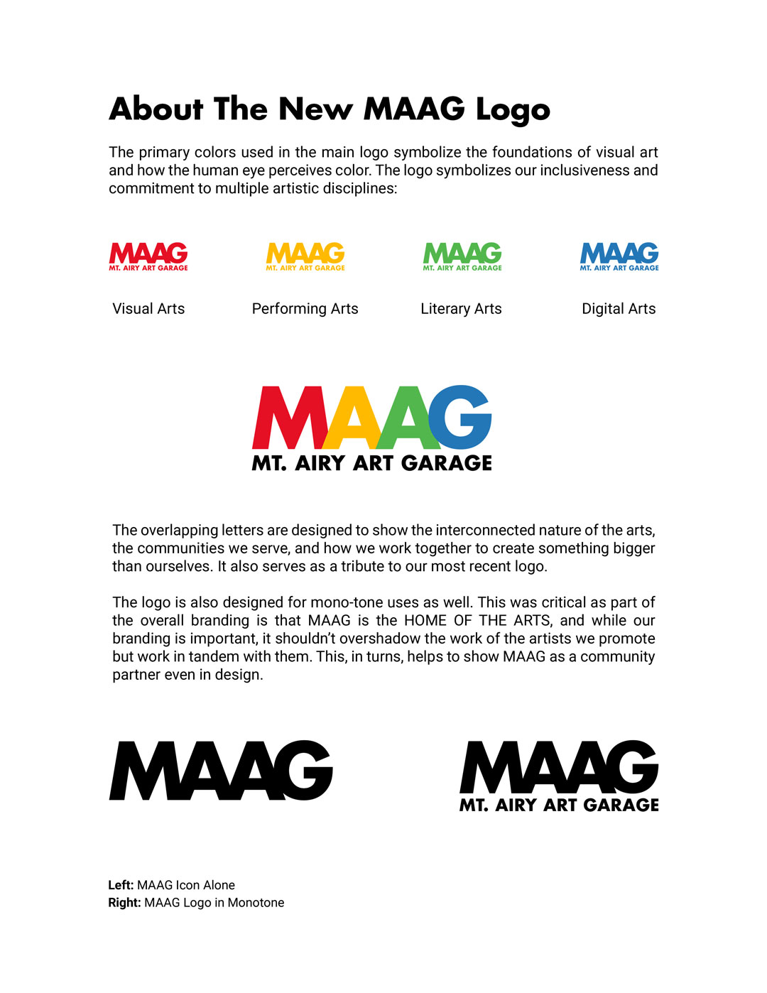MAAG Logo Redesign 2020 Branding Guide Page 3 - About the New Logo