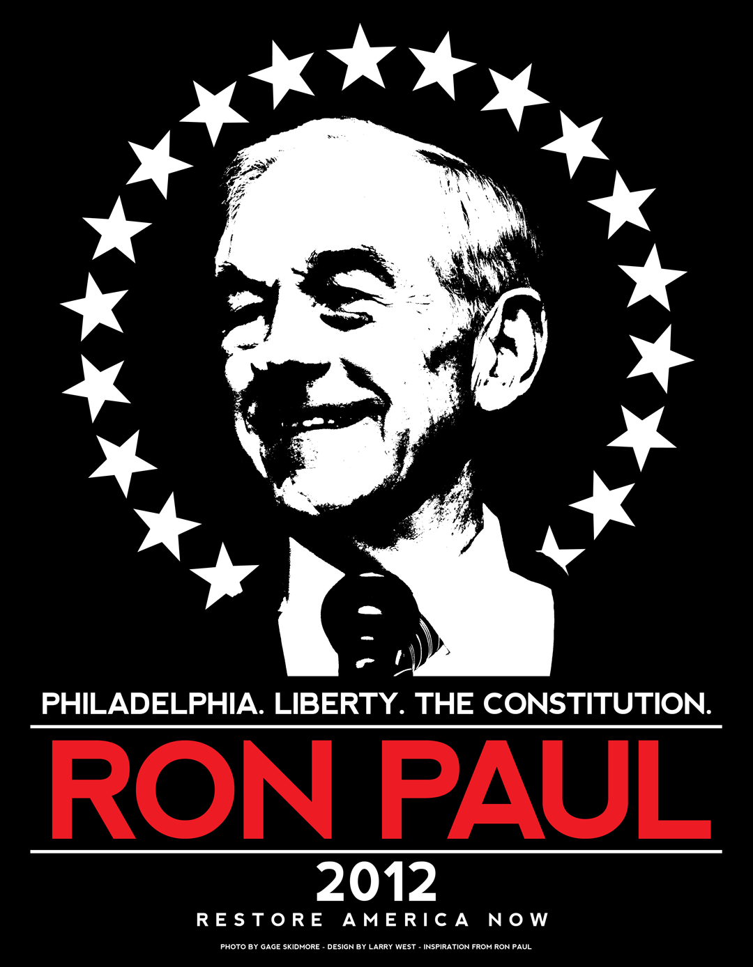 Ron Paul 2012 Campaign - Philadelphia T-Shirt Design