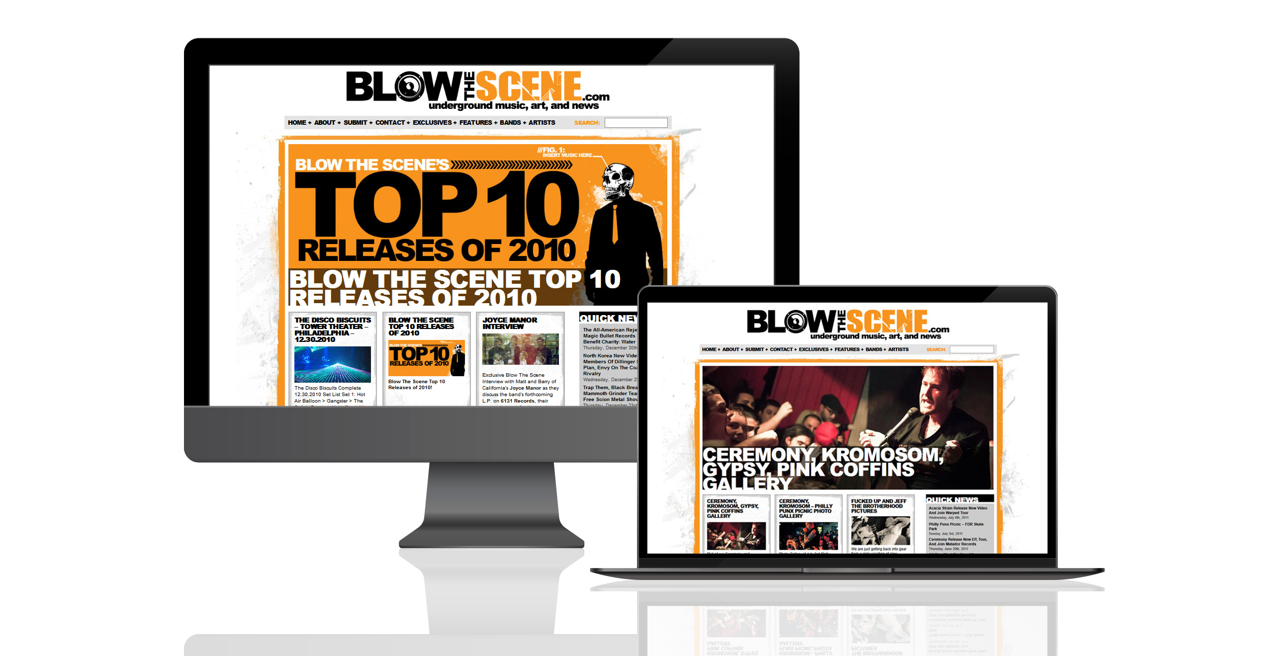 Blow the Scene Website Presentation
