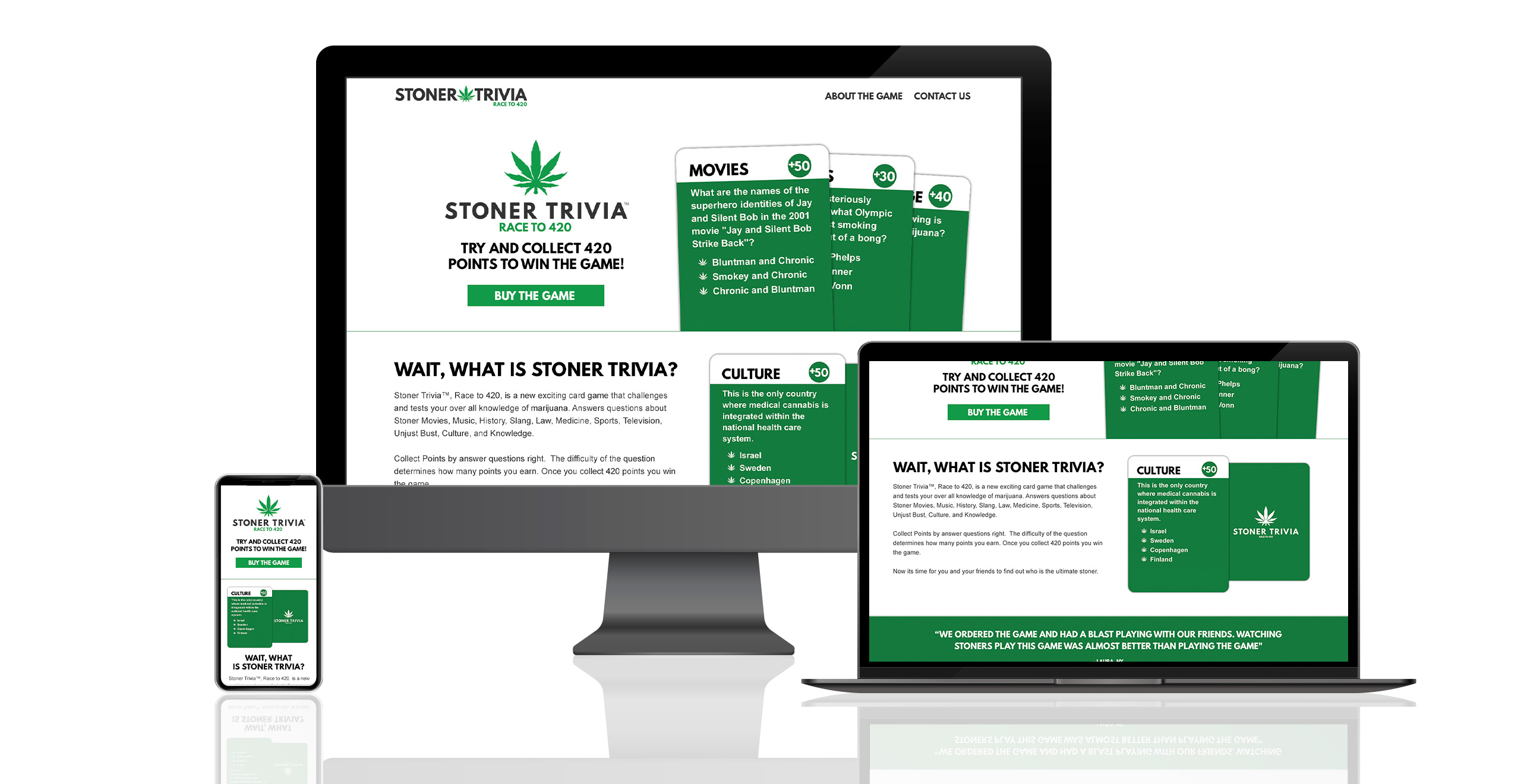 Stoner Trivia Website Presentation