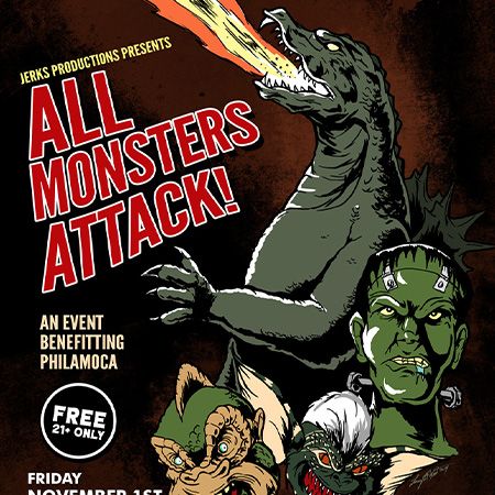 Jerks Productions: All Monsters Attack Poster
