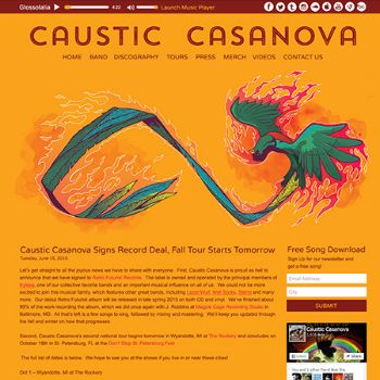 Caustic Casanova WordPress Website