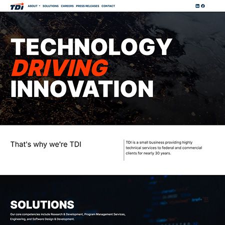 TDI Technologies Website