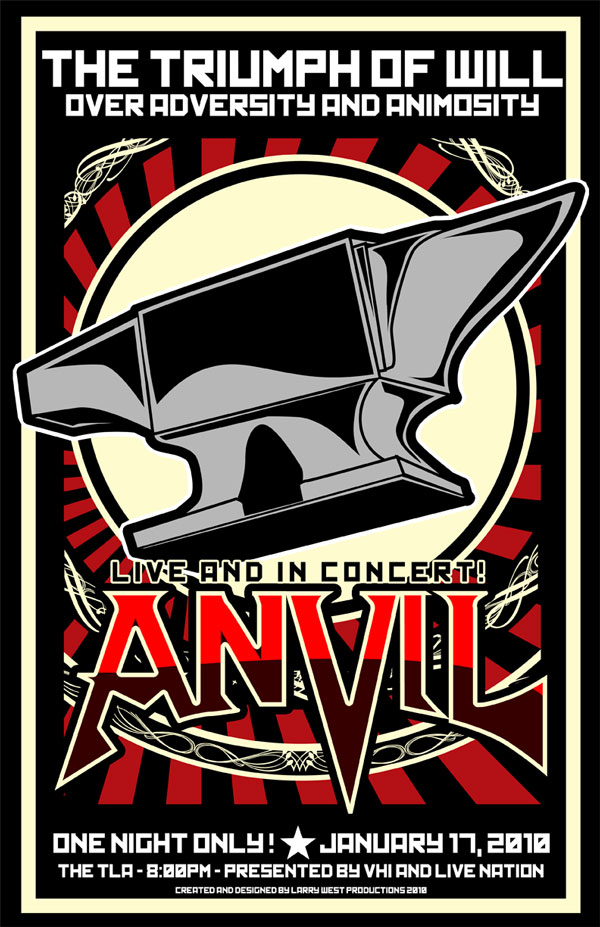 Anvil - 2010 Gig Poster