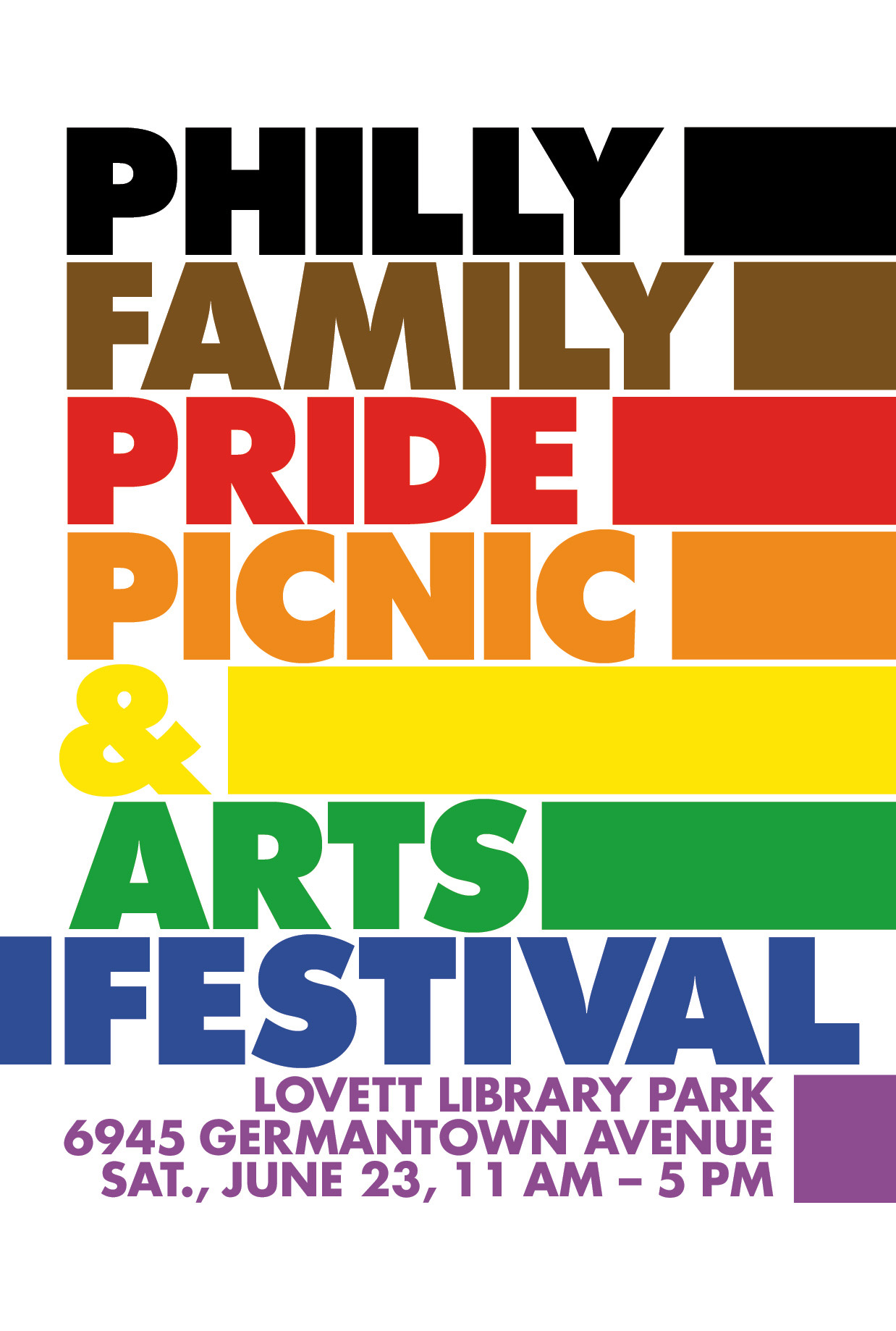 Philly Family Pride Picnic and Arts Festival - Poster Design