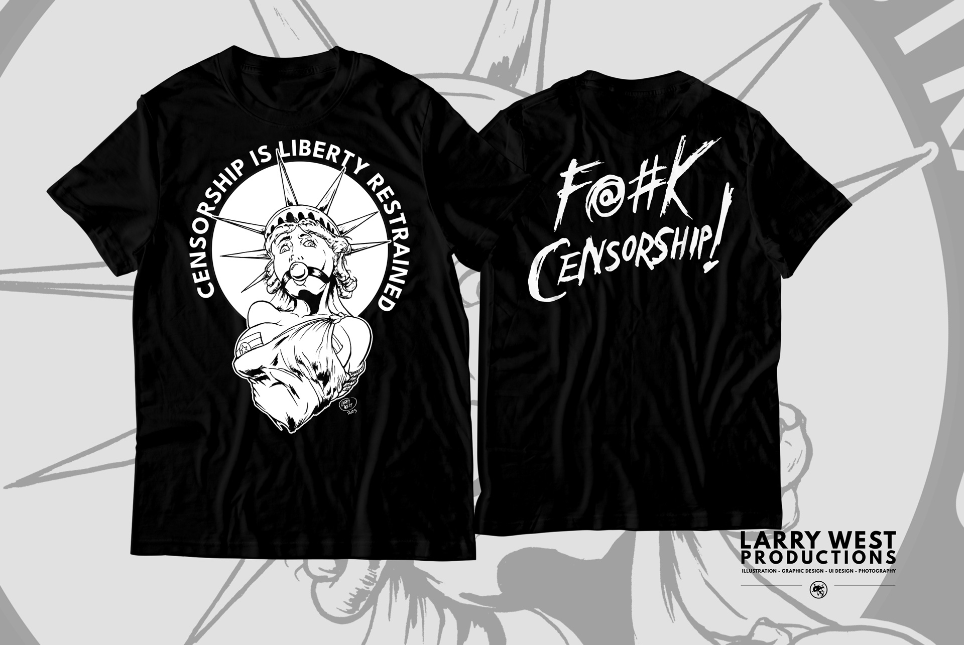 Censorship is Liberty Restrained Front and Back